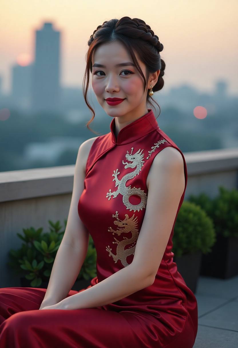 海边日落与音乐表演